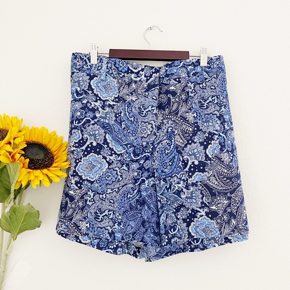 MICHAEL Michael Kors True Navy Paisley Printed Shorts - Picture 8 of 8